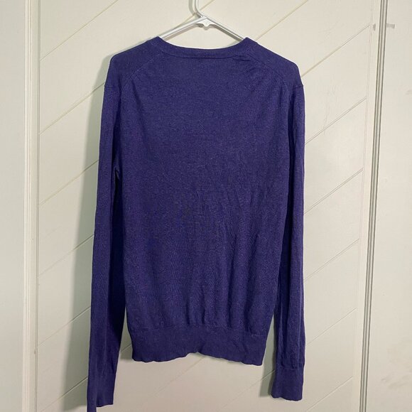 Banana Republic Mens V neck sweater size medium LINEN SILK fabric combination - Picture 4 of 4